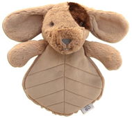 OB Designs Mazlík plyšový pejsek Taupe s černou skvrnou - Baby Sleeping Toy