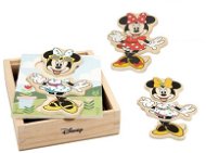 Minnie Mouse "Obleč Minnie" 19 ks v dřevěné krabičce - Puzzle
