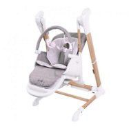 Bo Jungle B-Swinging Chair Pure White 2v1 - Jídelní židlička