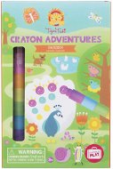 Tiger Tribe Dobrodružné listy s aktivitami Crayon Adventures Garden - Omaľovánky