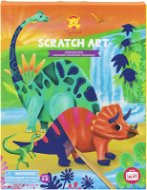 Tiger Tribe Omalovánky Scratch Art Dinosaurs - Vyškrabávací obrázky
