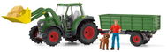 Schleich 42608 Traktor pótkocsival - Figura szett