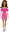 Pink dress with ruffles