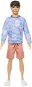 Barbie Modell Ken - kék/rózsaszín pulóver - Játékbaba
