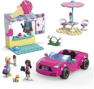 Építőjáték Mega Barbie Kabriolet és fagylaltos stand - Stavebnice