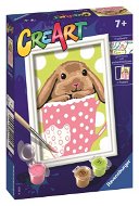 Ravensburger 202065 CreArt Roztomilý králik v hrnčeku - Maľovanie podľa čísel