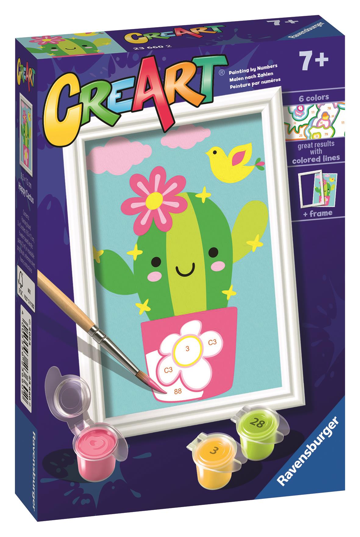 Ravensburger 236602 CreArt vidám kaktusz