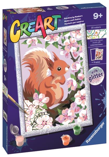 Ravensburger 201808 CreArt Aranyos mókus csillámmal