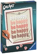 Ravensburger 235445 CreArt Buď šťastný: Be happy - Maľovanie podľa čísel
