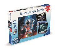 Puzzle Ravensburger 120008606 Preskúmanie vesmíru 3 × 49 dielikov - Puzzle