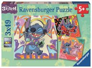 Jigsaw Ravensburger 120010708 Disney: Stitch 3x49 dílků - Puzzle
