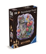 Ravensburger 120007579 Drevené puzzle Kúzelná mačka - Puzzle