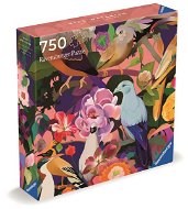 Puzzle Ravensburger 120009986 Art & Soul: Farebné vtáky a kvety - Puzzle