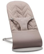 Detské ležadlo Babybjörn Bliss Sand Grey Woven Petal, svetlo sivá konštrukcia - Dětské lehátko