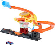 Autópálya játék Hot Wheels City Éhes kobra megtámadja a pizzériát - Autodráha