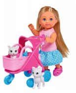 Simba Eva mit Kinderwagen für Katzen - Puppe