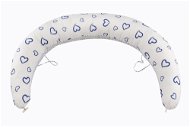 Bomimi Abra multifunkční polštář XXL Srdíčka-puntíky modrý/bílý - Nursing Pillow