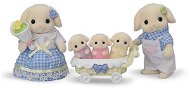 Figúrky Sylvanian Families Rodina Flora králiky s trojčatami - Figurky