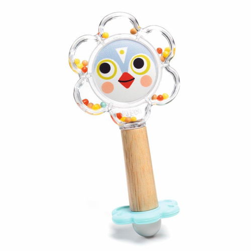 Djeco Baby flower se zrcátkem - Chrastítko - Hlavní obrázek