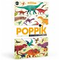 POPPIK Vzdělávací samolepkový plakát Dinosauři - Kids Stickers