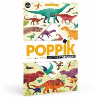 POPPIK Vzdelávací samolepkový plagát Dinosaury - Detské nálepky