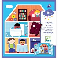 Djeco Přemístitelné samolepky pro nejmenší Domov - Kids Stickers