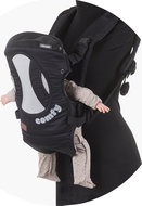 Chipolino Baby Carrier Comfy Black/Grey - Baby Carrier