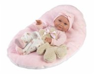 Llorens 73808 New Born Holčička - realistická panenka miminko s celovinylovým tělem - 40 cm - Doll