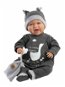 Llorens 74107 New Born - realistická panenka miminko se zvuky a měkkým látkovým tělem - 42 cm - Doll