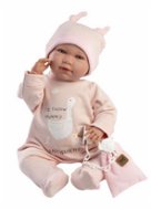 Llorens 74108 New Born - realistická panenka miminko se zvuky a měkkým látkovým tělem - 42 cm - Doll