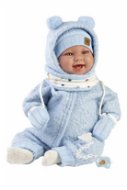 Llorens 84479 New Born - realistická panenka miminko se zvuky a měkkým látkovým tělem - 44 cm - Doll