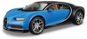 Maisto Bugatti Chiron, assembly line, modrá - Kovový model