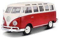 Maisto Volkswagen Van Samba, fehér/piros - Fém makett