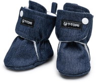 T-TOMI Denim Navy (3-6 months) - Baby Booties