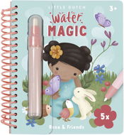 Little Dutch Kniha čarovanie s vodou Rosa & Friends - Maľovanie vodou