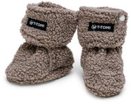 T-tomi Teddy Grey (0-3 months) - Baby Booties