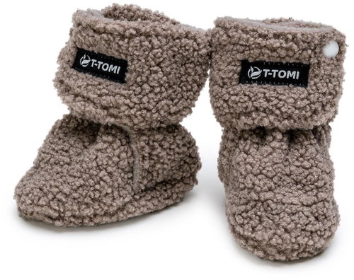 T-tomi Teddy Grey (3-6 months) - Baby Booties - Main image