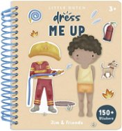 Detské nálepky Little Dutch Kniha obliekací Jim & Friends - Dětské samolepky