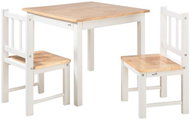Geuther Stool and 2 chairs white/nature - Children's Furniture