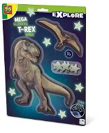 Ses Explore Világító T-Rex dinoszauruszok - Öntapadó dekoráció