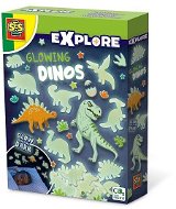 SES Explore svítící dinosauři - Samolepicí dekorace