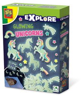 SES Explore svítící jednorožci - Samolepicí dekorace