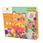 Mozaika pre deti Sycomore Stick&Fun Zdobenie brmbolcami – Hospodárske zvieratá 4 ks - Mozaika pro děti
