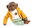 988 Reborn Monkey - Realistic baby monkey with soft fabric body - 32 cm