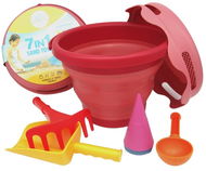 Compactoys Skládací sada 7v1 červená - Sada na písek