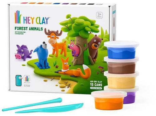 Hey Clay Lesní zvířata - Modelovací hmota - Hlavní obrázek