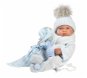 Llorens 84337 New Born kisfiú - élethű játékbaba teljes vinyl testtel - 43 cm - Játékbaba