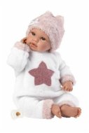 Llorens 63648 New Born - élethű játékbaba hangokkal és puha szövet testtel - 36 cm - Játékbaba