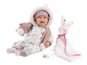 Llorens 74030 New Born - élethű játékbaba hangokkal és puha szövet testtel - 42 cm - Játékbaba