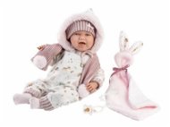 Llorens 74030 New Born - élethű játékbaba hangokkal és puha szövet testtel - 42 cm - Játékbaba